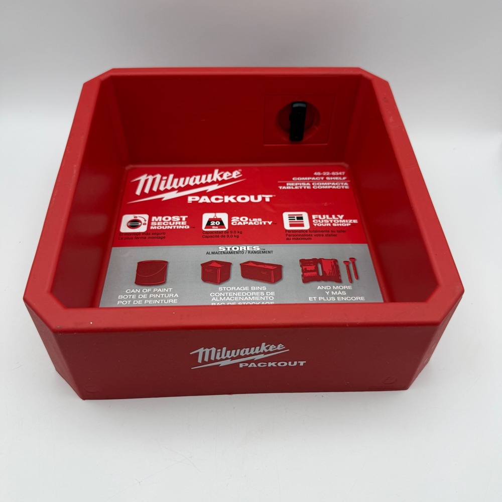 Milwaukee Packout Compact Shelf Red 48-22-8347 Storage Bin Accessory